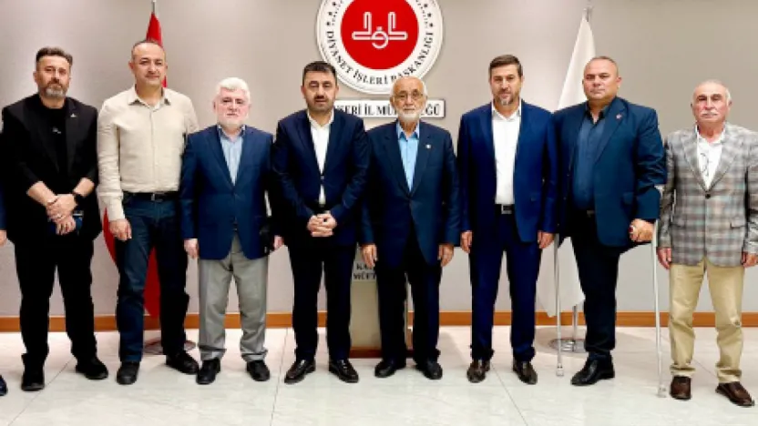 Başkan Ahmet Taş'tan İl Müftüsü Durmuş Ayvaz'a Teşekkür Ziyareti