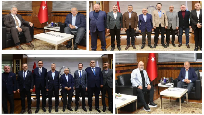 Başkan Büyükkılıç'a ziyaretçi akını