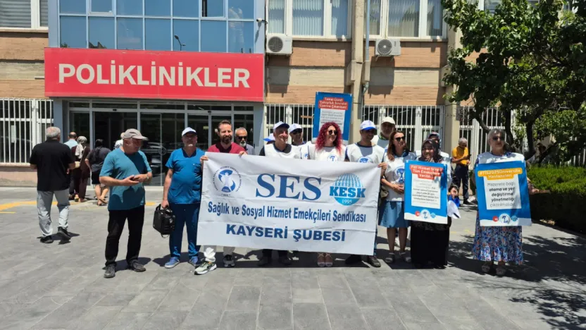 Başkan Türker 'Sağlık çalışanları, yoğun şartlarda çalışıyorlar, yıpranma payları yok'