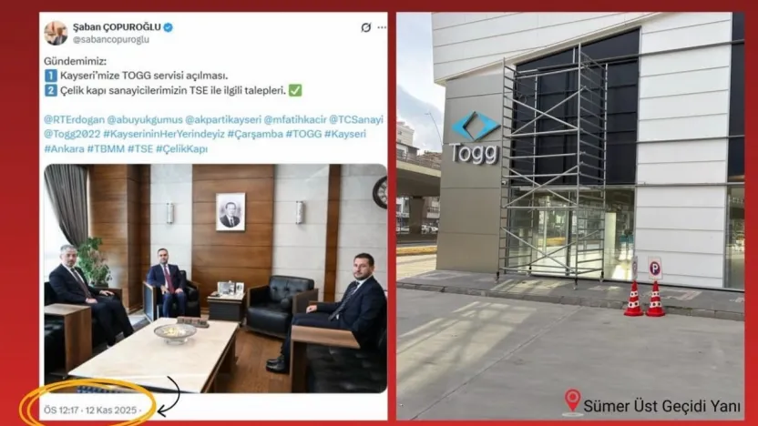 Çopuroğlu duyurmuştu Kayseri'de TOGG servisi müjdesi