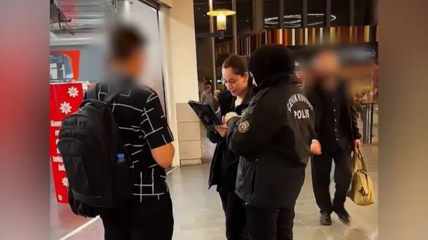 Devriye ekipleri AVM etrafında 975 kişiyi sorgulandı