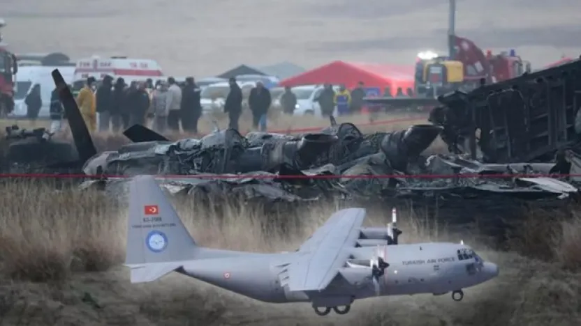 Düşen uçağın parçaları Kayseri'de incelenecek