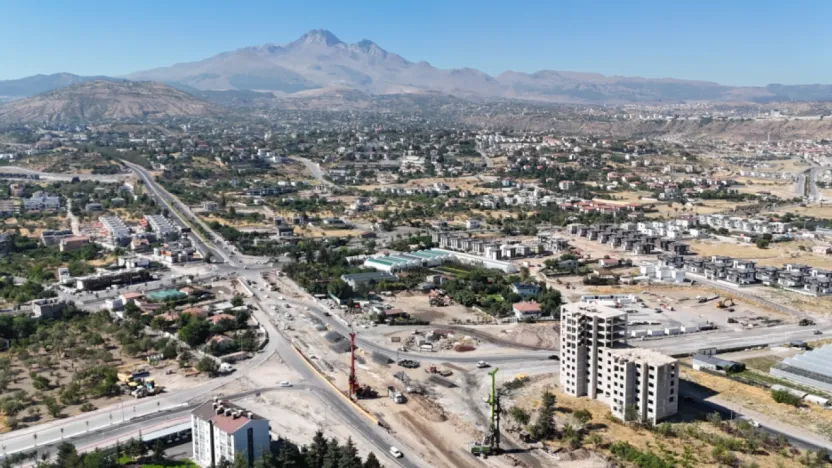 Kayseri'de Meteoroloji Katlı Kavşağı Projesi Hızla İlerliyor