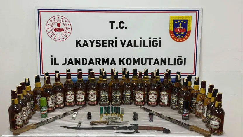 Kayseri'de sahte alkol operasyonu
