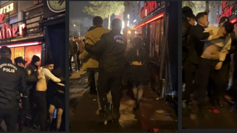 Kayseri'de yılbaşı kutlamalarında kavga