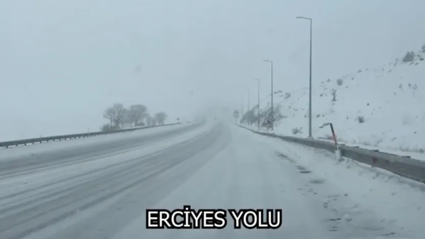 Kayseri'de yollar trafiğe açık