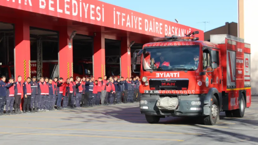 Kayseri İtfaiyesi, Kırıkkale'deki yangın için harekete geçti