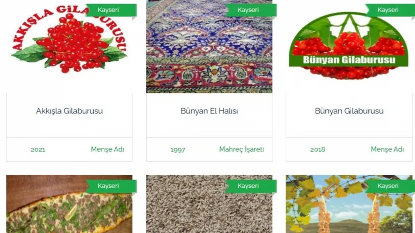 Kayseri'nin 12 ürünü tescil edilmeyi bekliyor