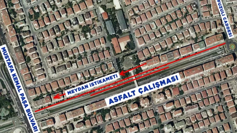 Kayseri'nin en çok kullanılan caddesi 4 saatte yenilecek