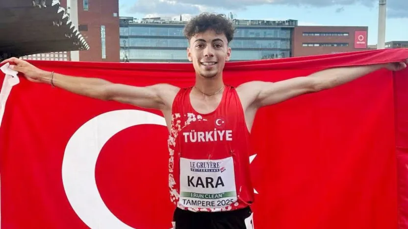 Kayserili genç atlet, rekor kırarak Avrupa şampiyonu oldu
