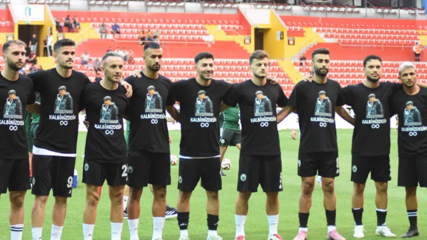 Kayserispor maçında, vefat eden tesis sorumlusu unutulmadı