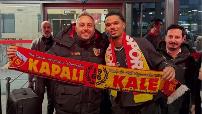 Kayserispor'un Manchester City'den kadrosuna kattığı Katongo şehre geldi
