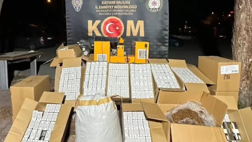 KOM'dan kaçak sigara operasyonu