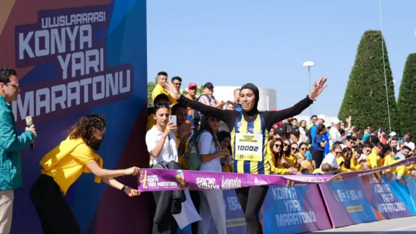 Konya Yarı Maratonu'nda Kayseri Rüzgarı Esti