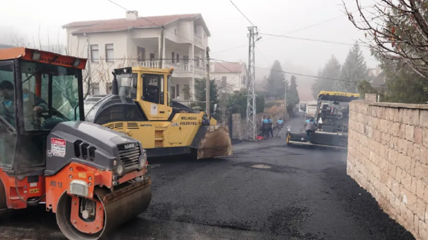 Melikgazi Belediyesi'nden Hisarcık Mahallesi'ne Yeni Yol Çalışmaları