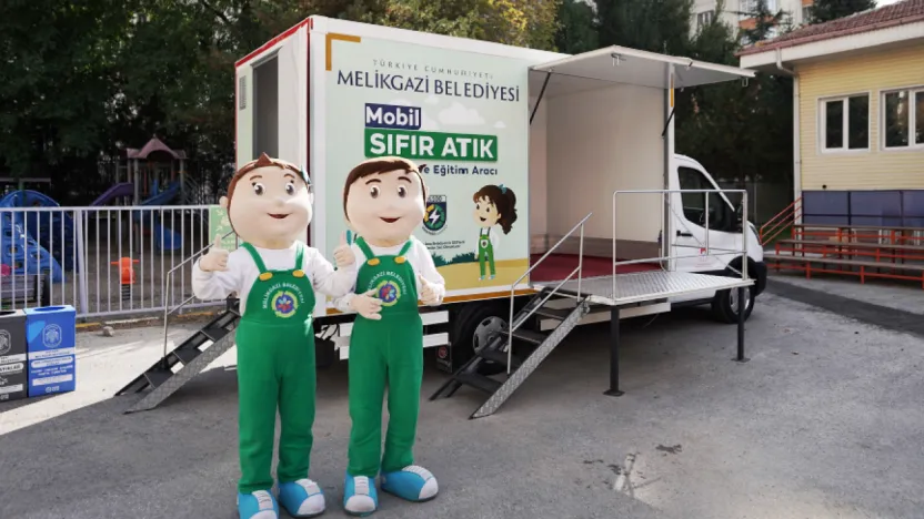 Melikgazi Belediyesi'nden Mobil Sıfır Atık Eğitimi