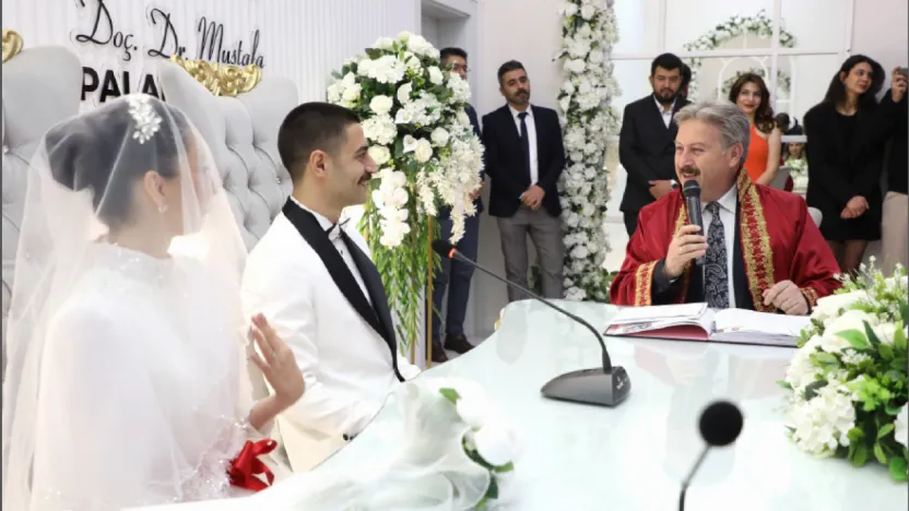 Melikgazi'de 2025 Yılında 4000 Çift Dünya Evine Girdi