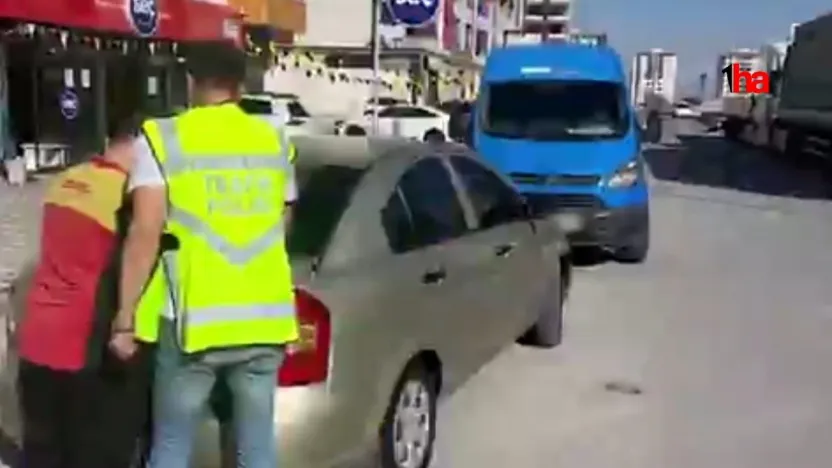Plakasız araç kullanan sürücüye 15 bin 712 TL cezai işlem