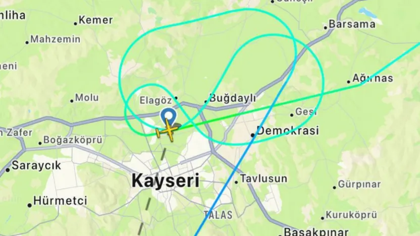 Şiddetli rüzgar uçuşları etkiledi: İstanbul–Kayseri uçağı inemedi