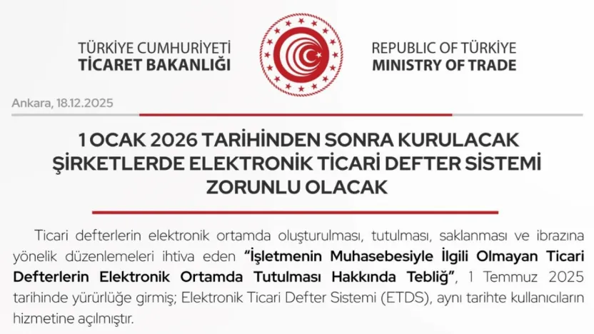 Şirketlerde elektronik ticari defter sistemi zorunlu olacak