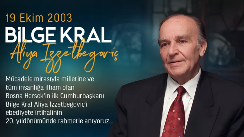 Talas'ta 'Bilge Kral' Aliya İzzetbegoviç'e Anlamlı Anma