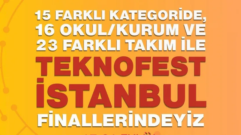 Teknofest İstanbul Finalinde Kayseri'den 23 farklı takım yarışacak