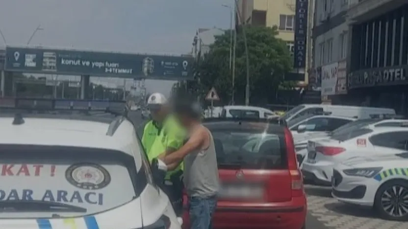 Trafiği tehlikeye sokan motosiklet sürücüsüne 2 bin 886 TL cezai işlem