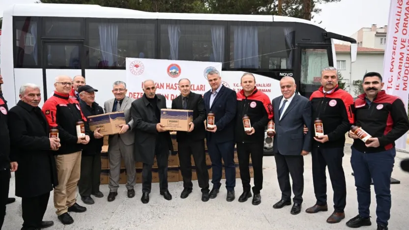 Yetiştiriciler için Hayvan Hastalıkları Dezenfektan Dağıtım töreni gerçekleştirildi