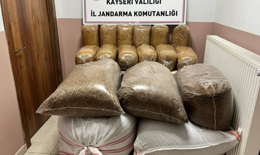 600 kilogram bandrolsüz tütün ele geçirildi
