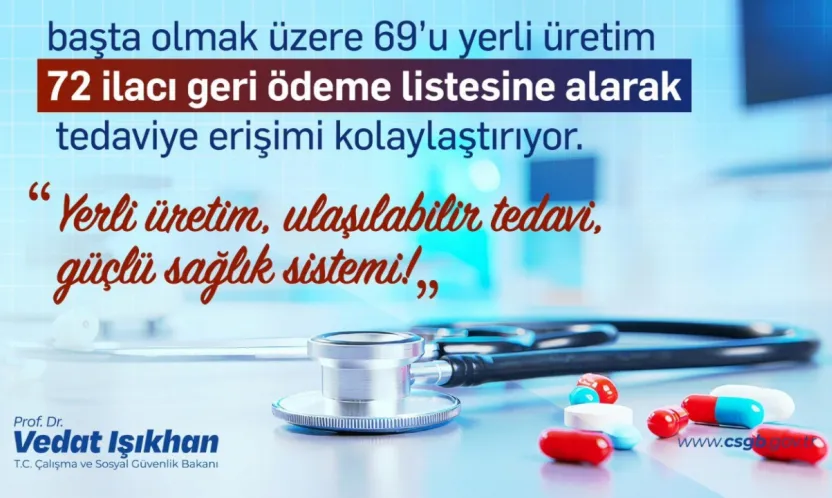 Bakan Işıkhan duyurdu: '72 ilacı daha geri ödeme listesine aldık'