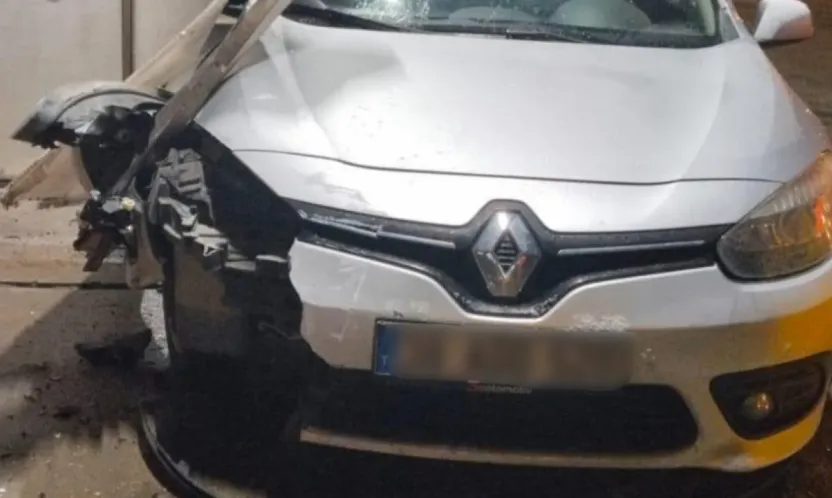 Benzinlikte drift atan araç kazaya sebep oldu