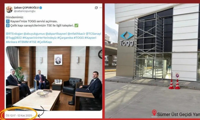 Çopuroğlu duyurmuştu Kayseri'de TOGG servisi müjdesi