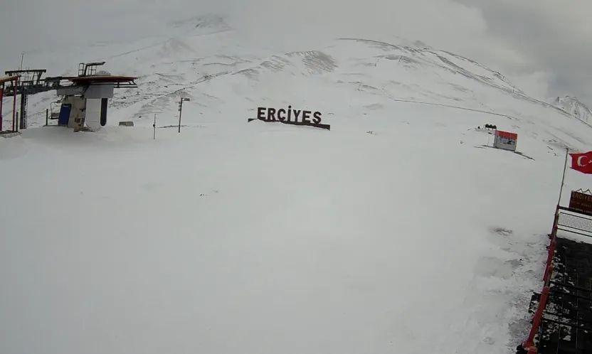 Erciyes'te Kuvvetli Rüzgar Nedeniyle Pistler Kapandı