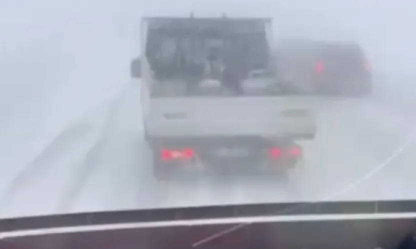 Erciyes yolu araç trafiğine kapandı