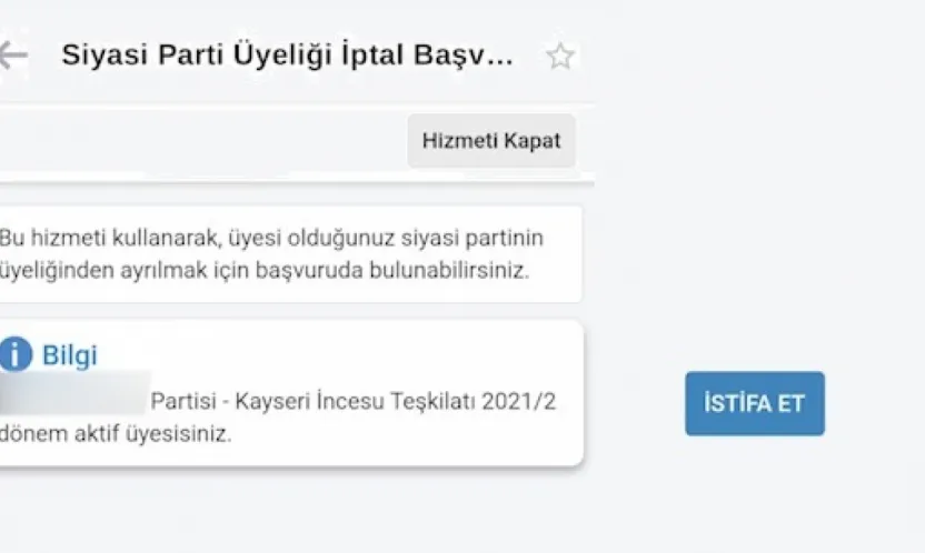 Haberiniz olmadan siyasi parti üyeliğiniz olabilir