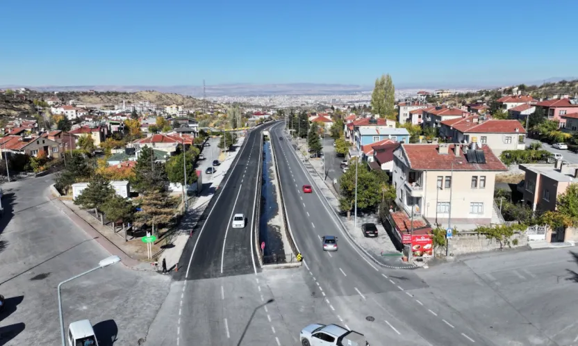 Hacılar'da Kayseri Caddesi'nde çalışmalar tamamlandı