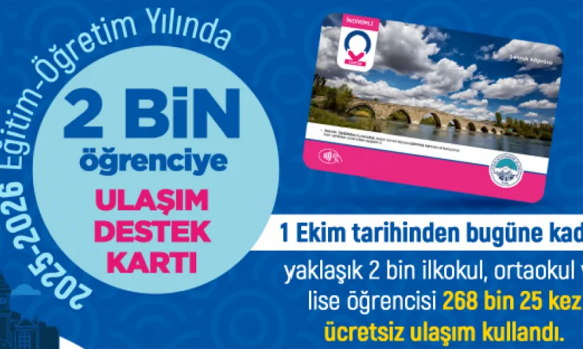 Kayseri Büyükşehir Belediyesi Ulaşım Desteği: 2000 Öğrenci Yararlanıyor