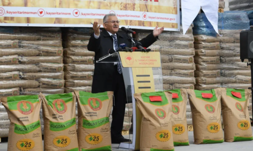 Kayseri'de Çiftçilere 12 Milyon TL'lik Tohum Desteği
