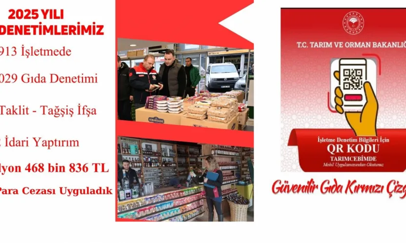 Kayseri'de gıda denetimi: 1 yılda 75 milyon lira cezai işlem