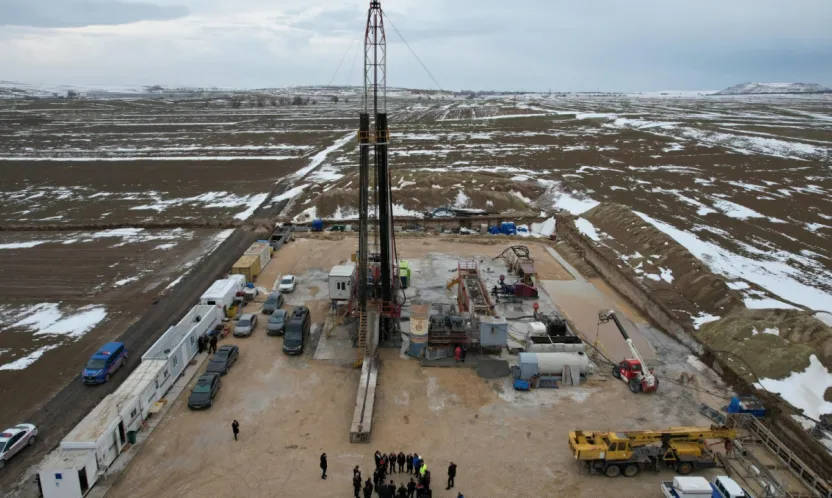 Kayseri'de Jeotermal Sera OTB Projesinde 6. Kuyudan da sıcak suya ulaşıldı