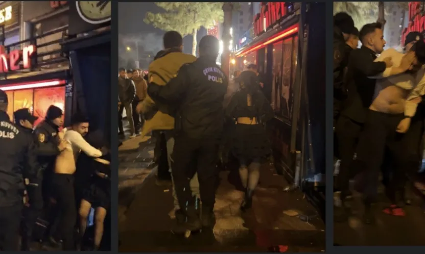 Kayseri'de yılbaşı kutlamalarında kavga