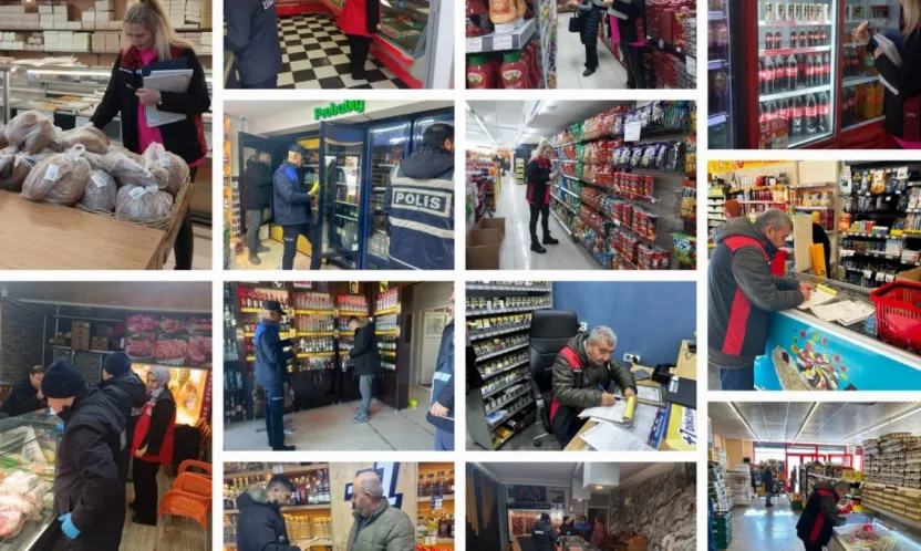 Kayseri'de yılbaşında denetimi