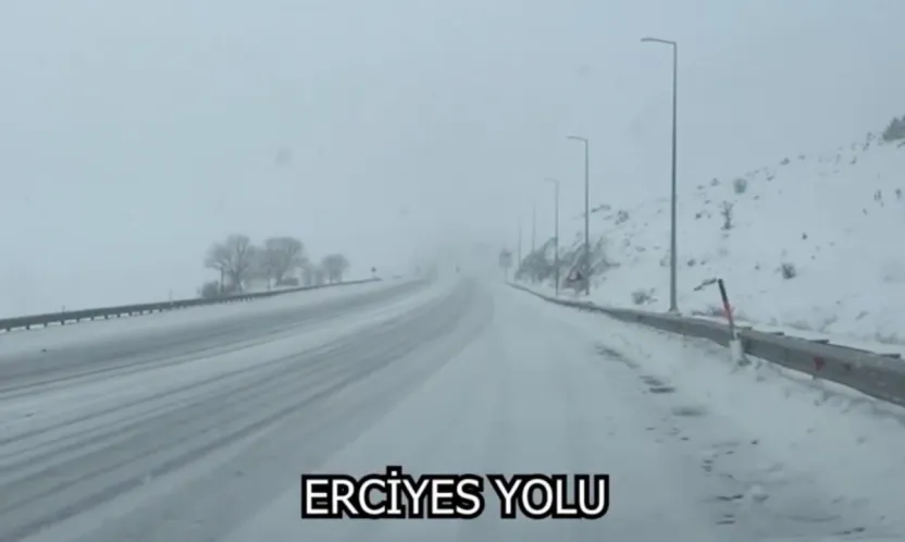 Kayseri'de yollar trafiğe açık
