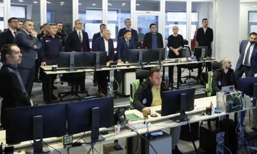 Kayseri Trafik Kontrol Merkezi'nde Brifing