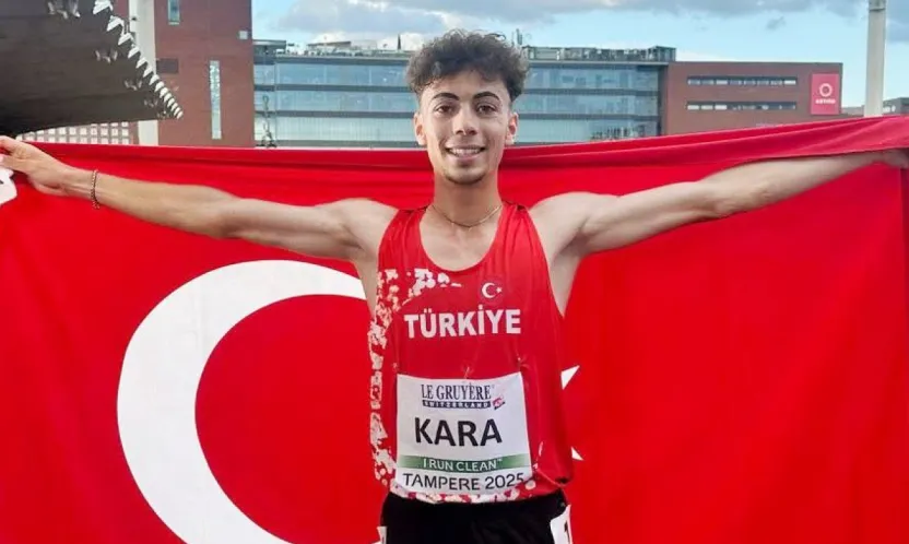 Kayserili genç atlet, rekor kırarak Avrupa şampiyonu oldu