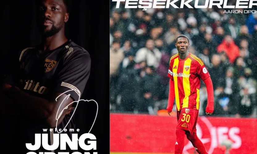 Kayserispor'da Jung'un ardından Opoku'yla da yollar ayrıldı