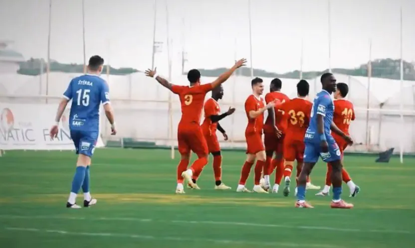 Kayserispor gergin biten maçta Çek Cumhuriyeti ekibini yendi