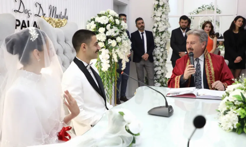 Melikgazi'de 2025 Yılında 4000 Çift Dünya Evine Girdi