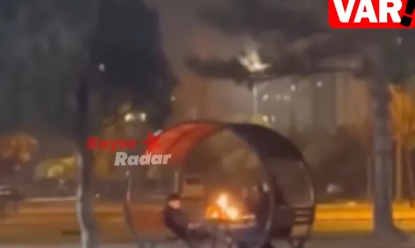 Parkta kamelya yakan 3 çocuk yakalandı