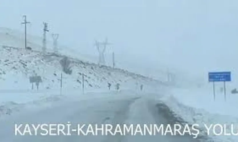 Pınarbaşı-Göksun karayolu çekici ve tır trafiğine kapatıldı